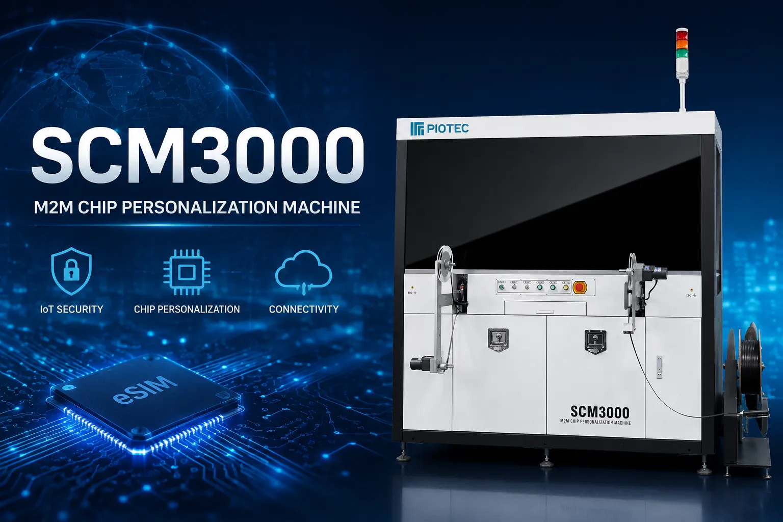 SCM3000 M2M Машина персонализации чипов: Повышение безопасности и эффективности Интернета вещей