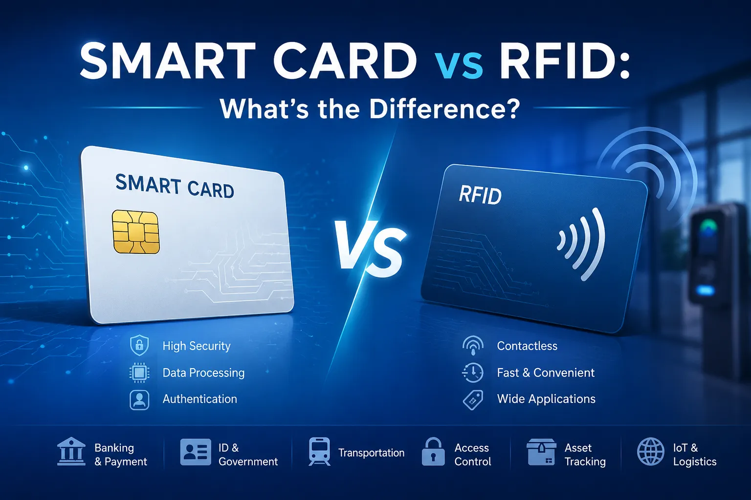 Смарт-карта против RFID: ключевые различия, области применения и как выбрать правильное решение